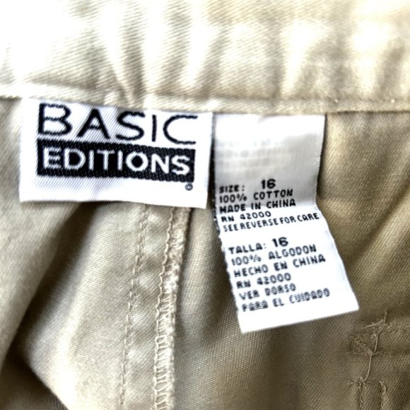 Basic Edition Utility Cargo Khaki Shorts - Picture 4 of 6
